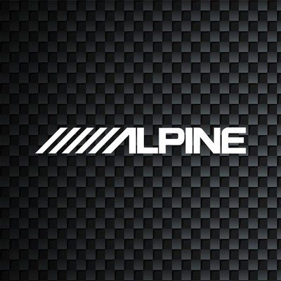 Alpine Audio Vinyl Decal for Cars, Trucks, Window, Laptop Vinyl Sticker