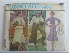 Uncut Vintage 1970s Laura Ashley Top Skirt Petticoat Sewing Pattern 12 34" 5280