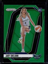 2024 Panini Prizm WNBA Jacy Sheldon #141 RC Rookie Green Prizm Dallas Wings (b)