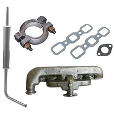 Muffler Assembly Kit Exhaust Manifold Gaskets Fits Ford 2n 8n 9n 8n5230