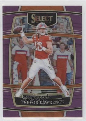2022 Panini Select Draft Picks Concourse Purple Prizm 70/75 Trevor Lawrence 0i5i