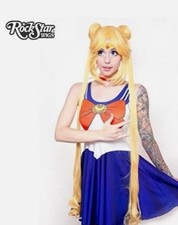 Sailor Moon Wig - Cosplay - Yellow - Costume Cosplay Accessory - One Size