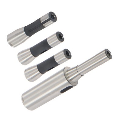 Versatile 4 Pack Set Steel Contains R8 Shank to Morse Taper MT1, MT2, MT3 & MT4