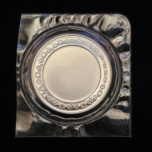 Blank Engraveable .999 Fine Silver 1 Troy Oz Round Art Rare