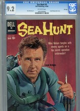 SEA HUNT #5 HI GRADE 9.2 CGC MANNING ART BRIDGES PHOTO COVER FILE COVER DELL GEM