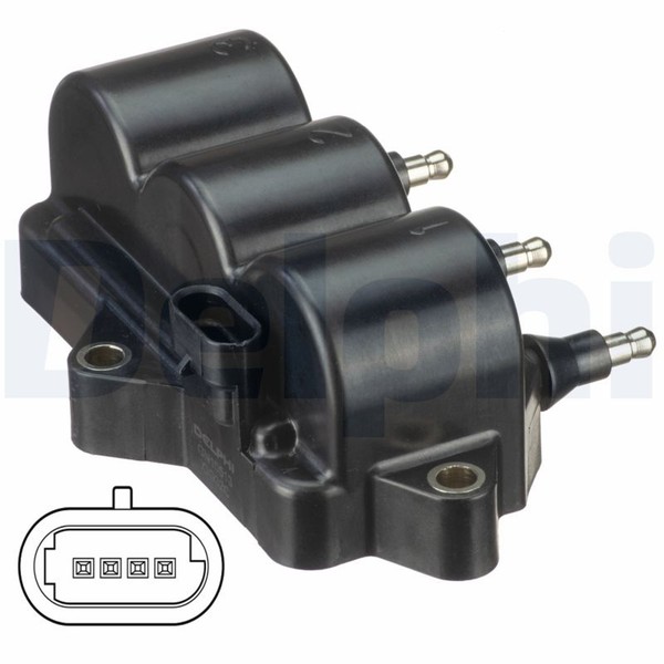 ZüNdspule Delphi GN10513-12B1 FüR M200 Spark Chevrolet M250 Matiz Daewoo 12V LPG-image