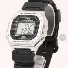 CASIO Digital Resin Belt Everyday Waterproof Wristwatch W Series