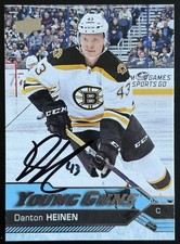 2016-17 Young Guns Rookie RC Danton Heinen #209 Canucks In Person Auto Free Ship