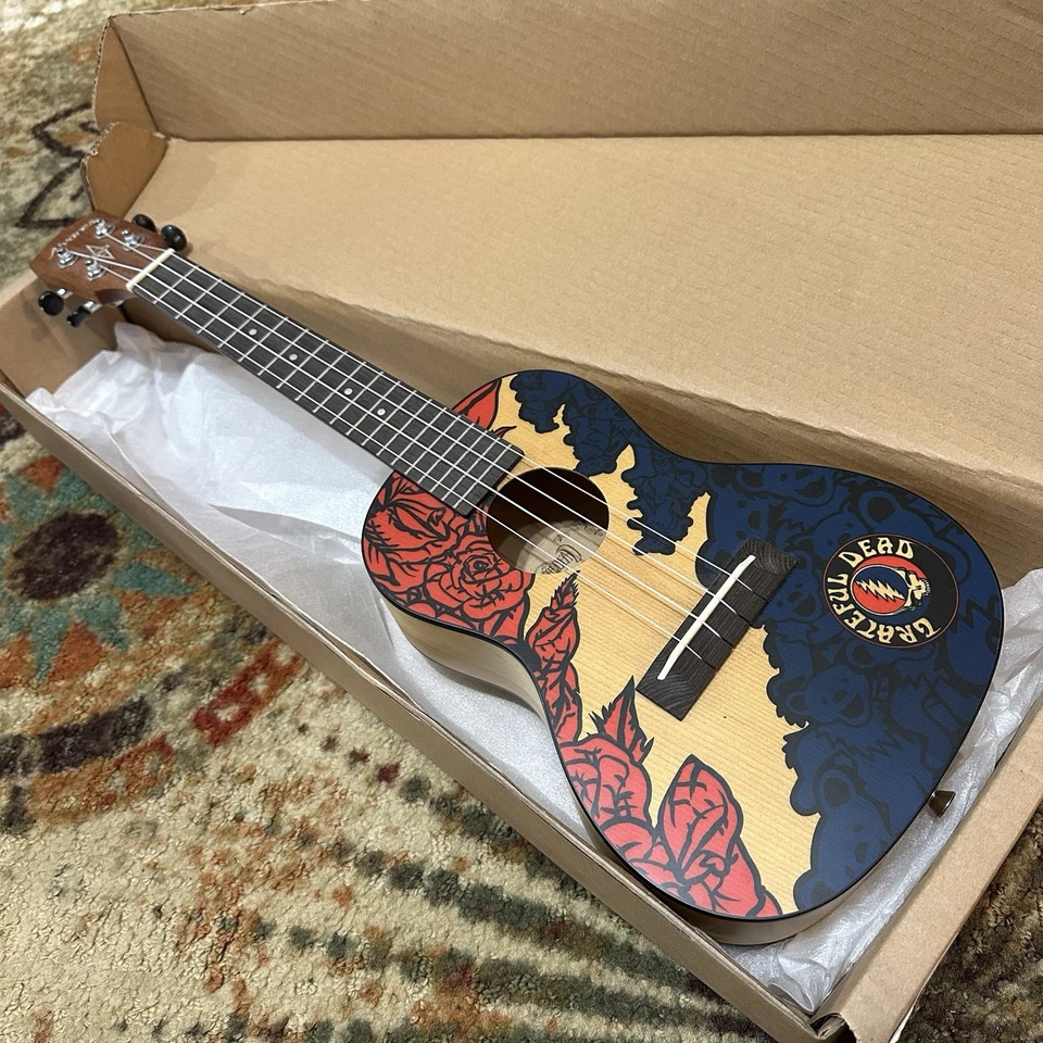 2018 Alvarez Grateful Dead Ukulele - Limited Edition - GDU26C - Lightning Bolt - Image 2 of 4