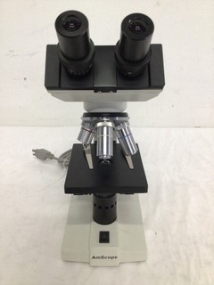 AmScope B100 Series Binocular Compound Microscope Tested Working
