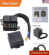 Pre-Wired Fuse Relay Box, 2 4-Pin 80A Relay Slots and 6 ATC/ATO Fuse Holder, ...