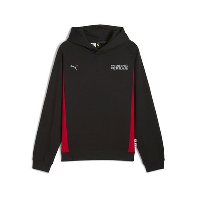 PUMA Scuderia Ferrari Lifestyle Pullover Hoodie Mens Black Casual Outerwear 6327