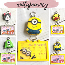 MINION Card ID Badge Holder Retractable, Cartoon SILICONE Cute Reel USA