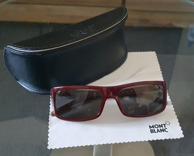 MONTBLANC  Sonnembrille Bordeaux Rot, Herren Nagelneu und Ungetragen