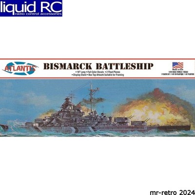 Atlantis Models M3008 Bismarck German Battleship 16 Inch 1:600