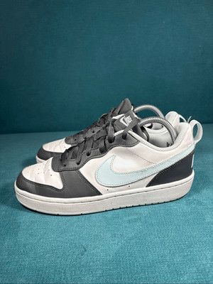 Nike Court Borough Low Recraft GS Grey White Ice Blue Shoes Youth Size 7Y Women'