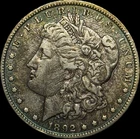 1892 O Morgan Silver Dollar $1 Coin Circulated New Orleans Mint 90% Some Toning