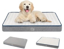 Reversible Cool and Warm Dog Bed for Crate Pad, Pet Beds with Washable and Re...