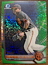 2022 Bowman Chrome Heliot Ramos #BCP-35 Green Mini Diamond Rookie Refractor /99