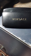 Versace Black Hard Case with Felt Lining for Glasses and Sunglasses