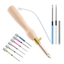 2X(11Pcs Punch Needle Tool Kit Embroidery Stitching Punch Needle & Needle2684
