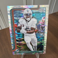 Jaylen Wright Pulsar Refractor!! 2025 Topps Chrome #239 Miami Dolphins