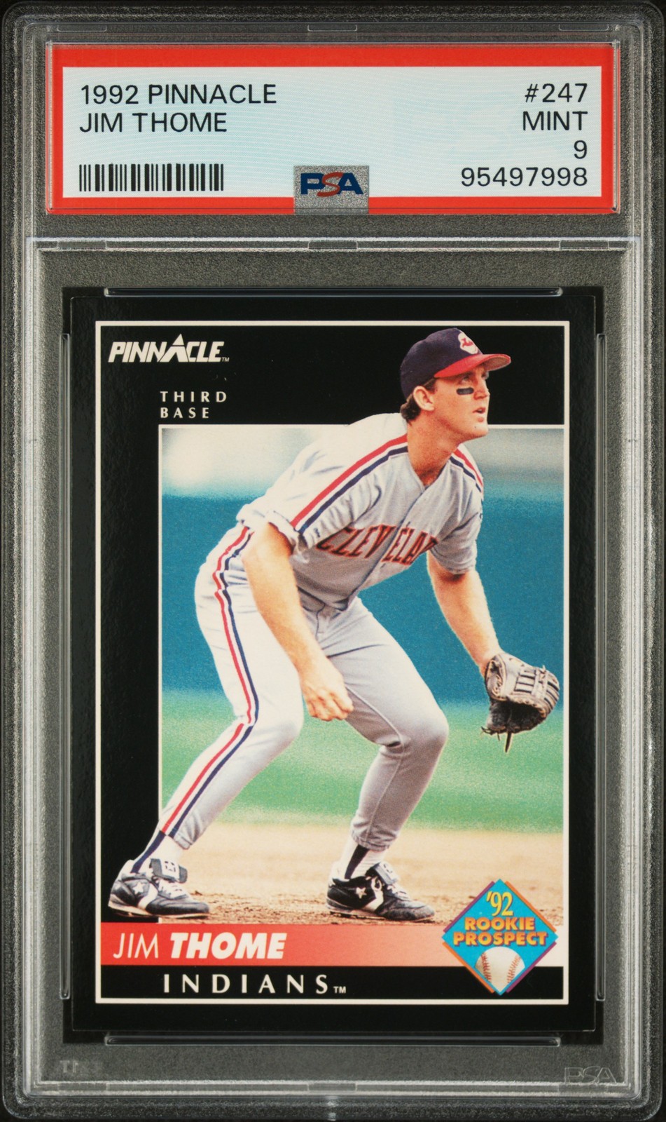 1992 PINNACLE #247 JIM THOME PSA 9