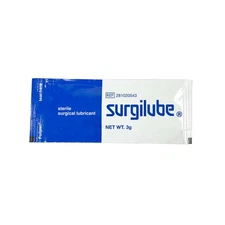 Surgilube Lubricating Jelly - Carbomer free Sterile 3 Gram Individual Packet