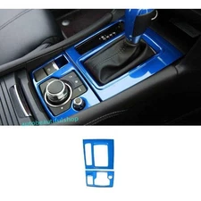 For Mazda 3 Axela 17-2018 Bright Blue Center Console Gear Shift Frame Trim 2PC