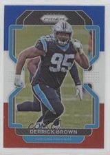 2021 Panini Prizm Red White & Blue Prizm Derrick Brown #317 1y9