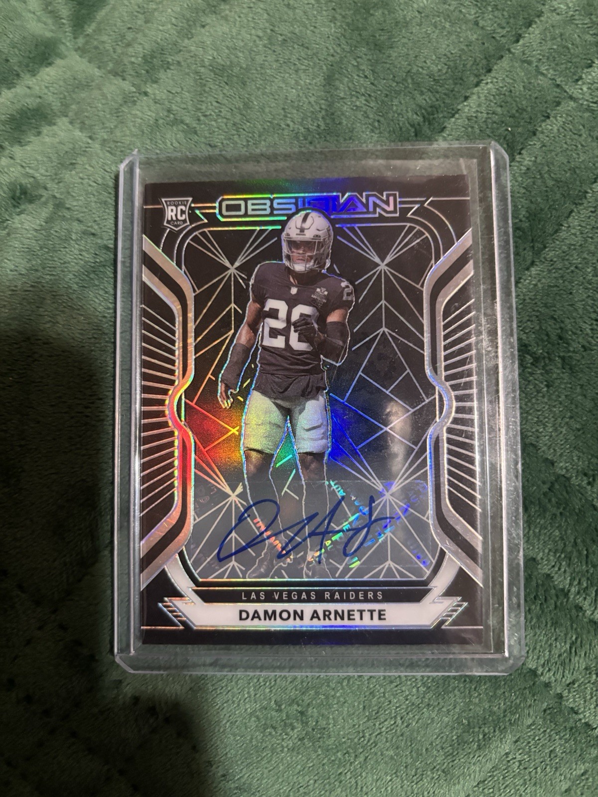 Damon Arnette Panini Obsidian #168 Autograph
