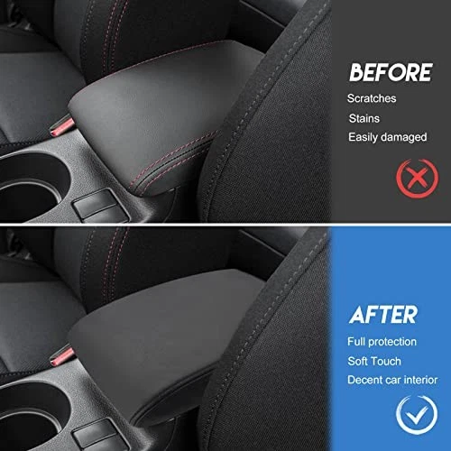 Center Console Armrest Cover for Subaru WRX 2015-2022 Leather Protector Foto 4 de 4