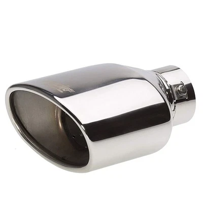Embout de pot d’échappement universel inox ovale Simoni Racing TRX/74 - Photo 1/4