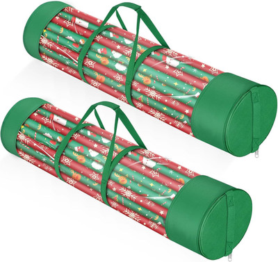 2Pack Christmas Gift Wrapping Paper Organizer Storage 40 Inch Wrapping Paper Sto