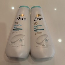 Lot Of 2 Dove Sensitive Skin Hypoallergenic Body Wash 23 US FL OZ 680ml Each
