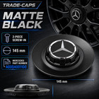 MATT BLACK MERCEDES C63 GLC63 CLS63 E63 A45 GT63 SL63 AMG HUB CAP A0004001100