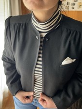 FINAL SALE Windsmoor 2pc Skirt Suit Set 12 Small Vintage Pure New Wool Blazer