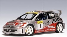 AUTOart 1 18 PEUGEOT 206 WRC 2001 M.GRONHOLM T.RAUTIAINEN 1 (RALLY MONTE CARLO)