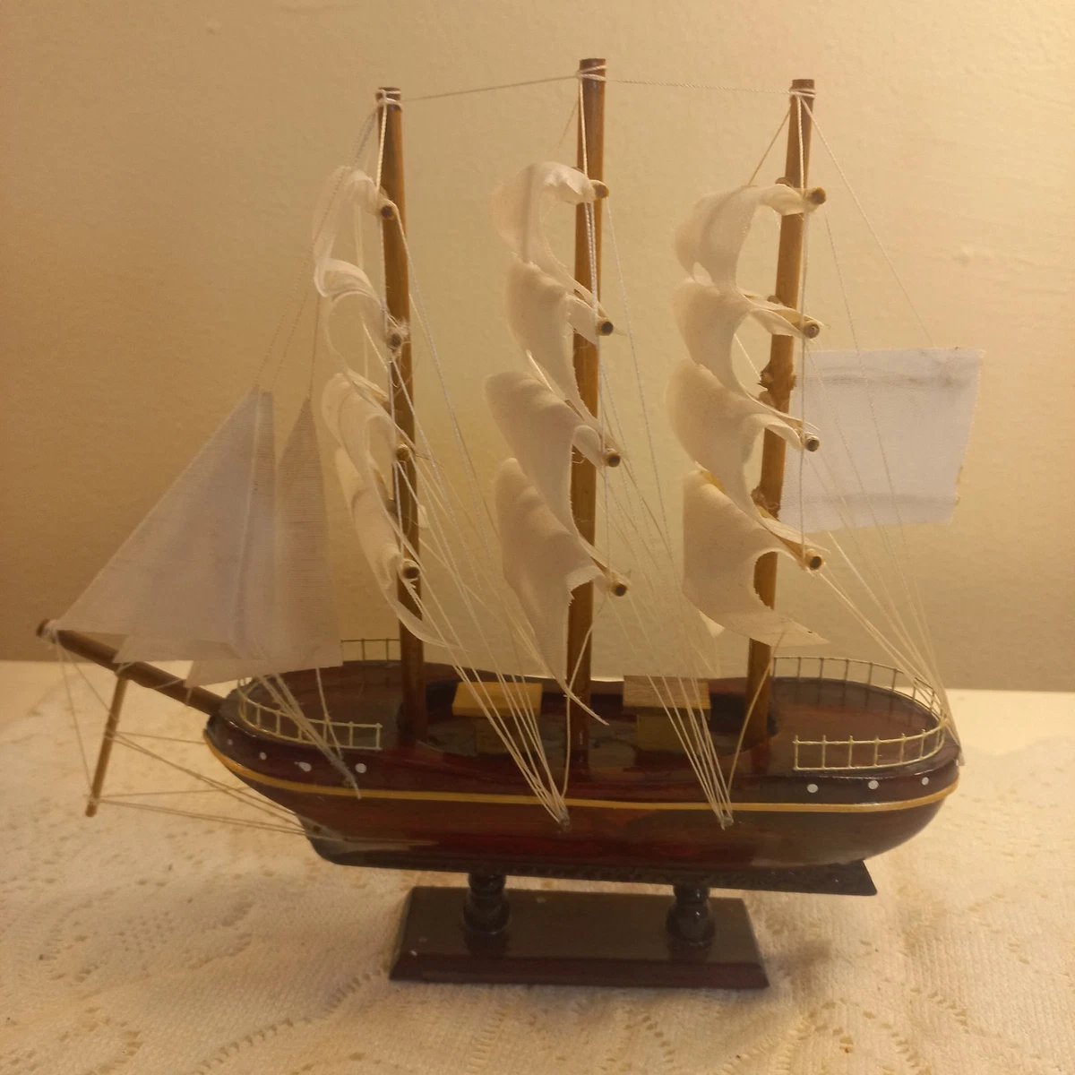 仿古木制帆船模型船| eBay