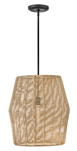 Hinkley Lighting 40387 Luca 1 Light 20"W Lisa McDennon - Black - Picture 9 of 10