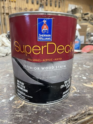 #ad Sherwin Williams Super Deck Solid Color Exterior Deck Stain 3062 Canyon Brown $39.99