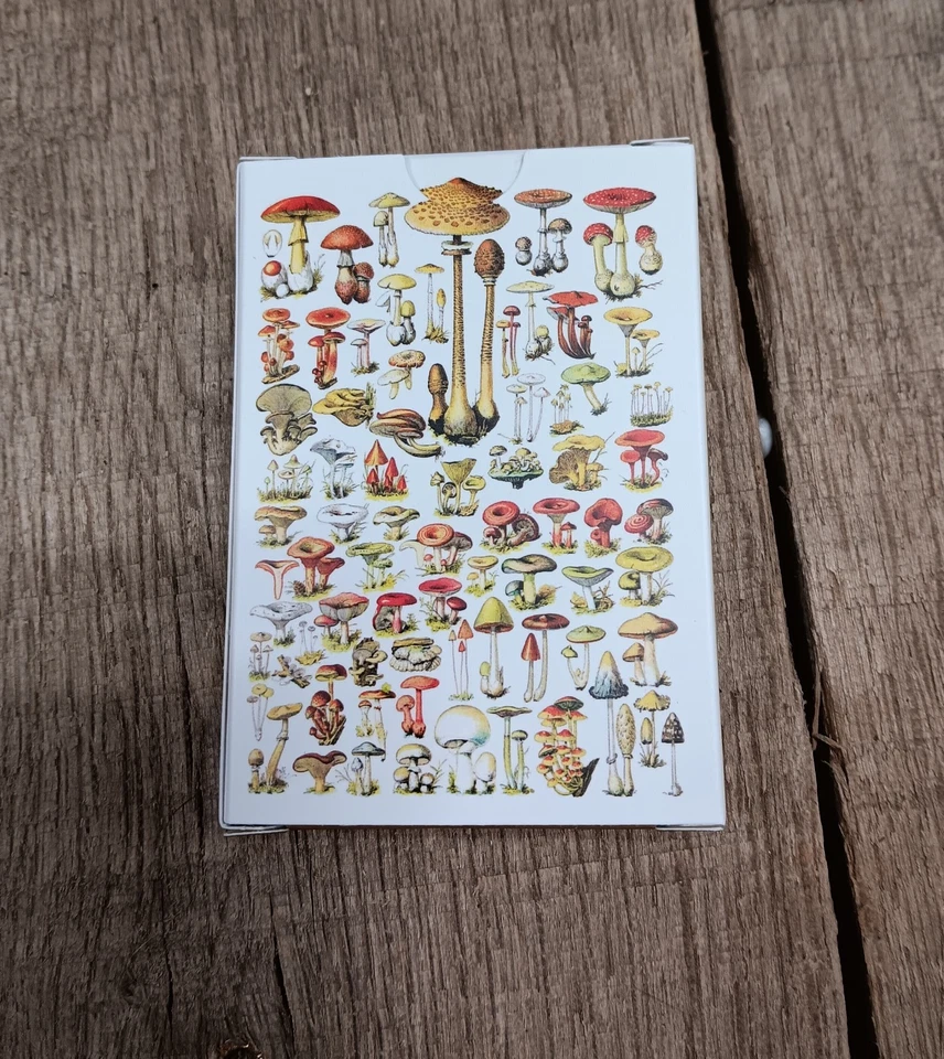 Mazo de cartas de póker de especies de hongos - Sellado Foto 2 de 2