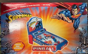 SUPERMAN DELUXE EDITION "EXTREMELY RARE" MINI PINBALL  Machine 91'