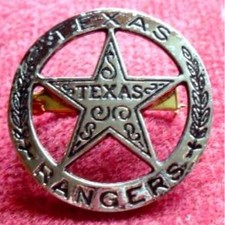 DENIX TEXAS RANGERS SHERIFF BADGE US MARSHAL DEPUTY COWBOY WESTERN