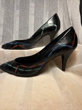Stephane Kelian Danielle Woman  s Heels Black Shoes Pumps 7 Brazil Red Leather