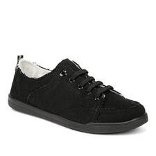 Vionic Beach Washable Canvas Casual Sneaker Pismo Denim Black Women's Sz 7 NEW
