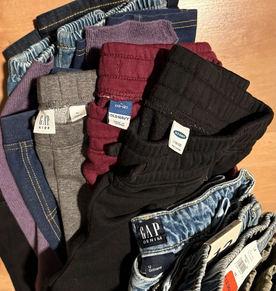 Conjunto de 9 Pantalones para Niñas/Adolescentes Talla 10-14 Gap Old Navy Cat&Jack Usados Foto 3 de 3