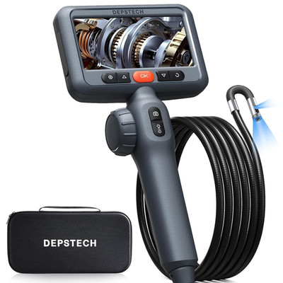 DEPSTECH 4.5'' Borescope Dual Lens Endoscope Inspection Camera