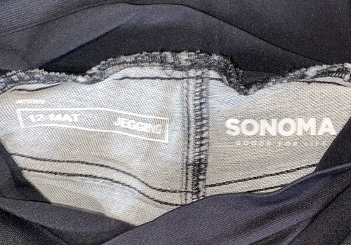 Sonoma Maternity Jeggings Size 12 Black With Belly Brand - Picture 3 of 5