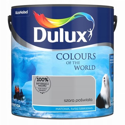Dulux Colors of the World Latex-Wandfarbe Glow Gray matt 2,5 l